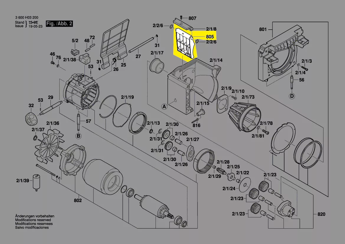 Tôle de guidage réf. 2 609 004 916 Bosch